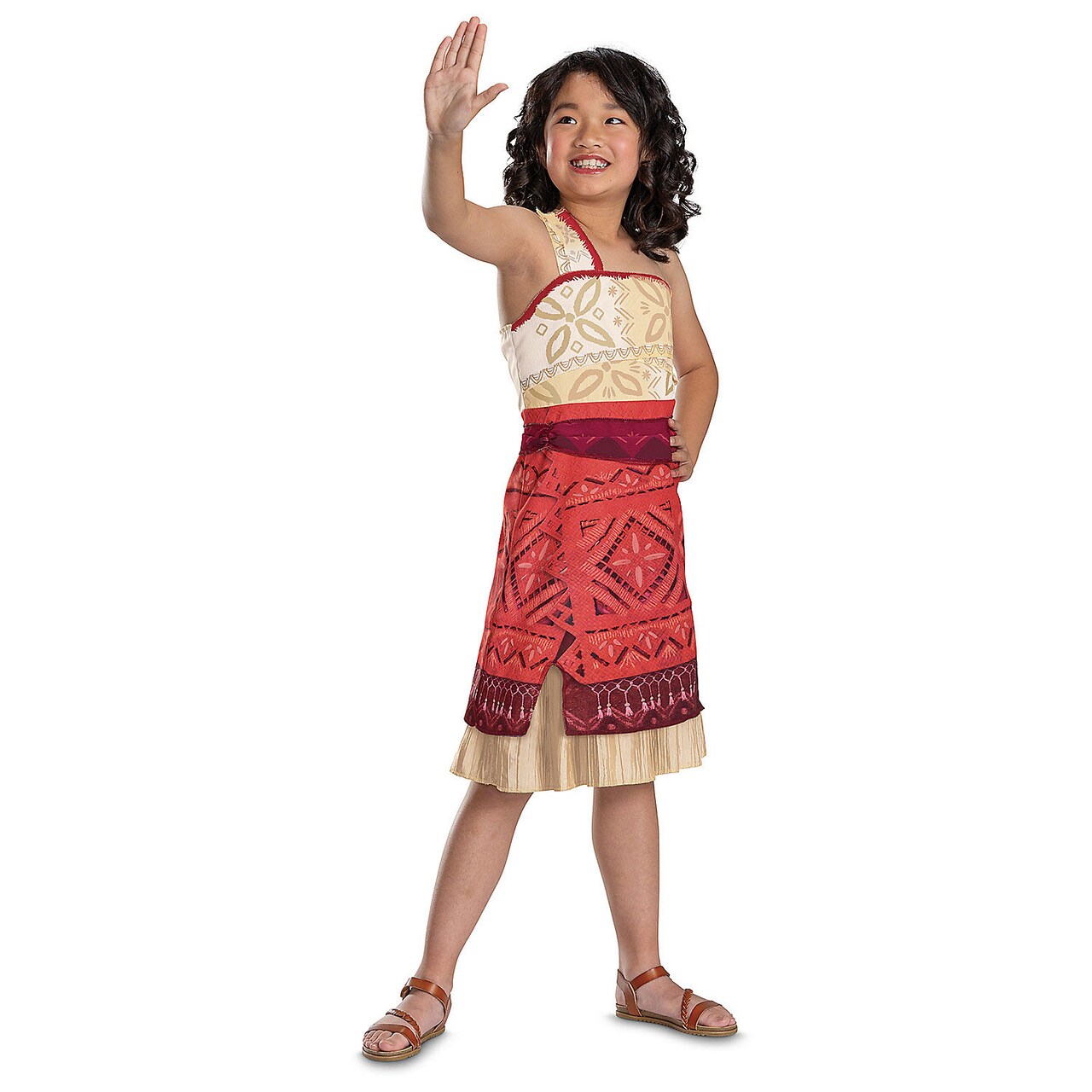 Kids Classic Moana Costume Girls Polynesian Islander Dress Outfit